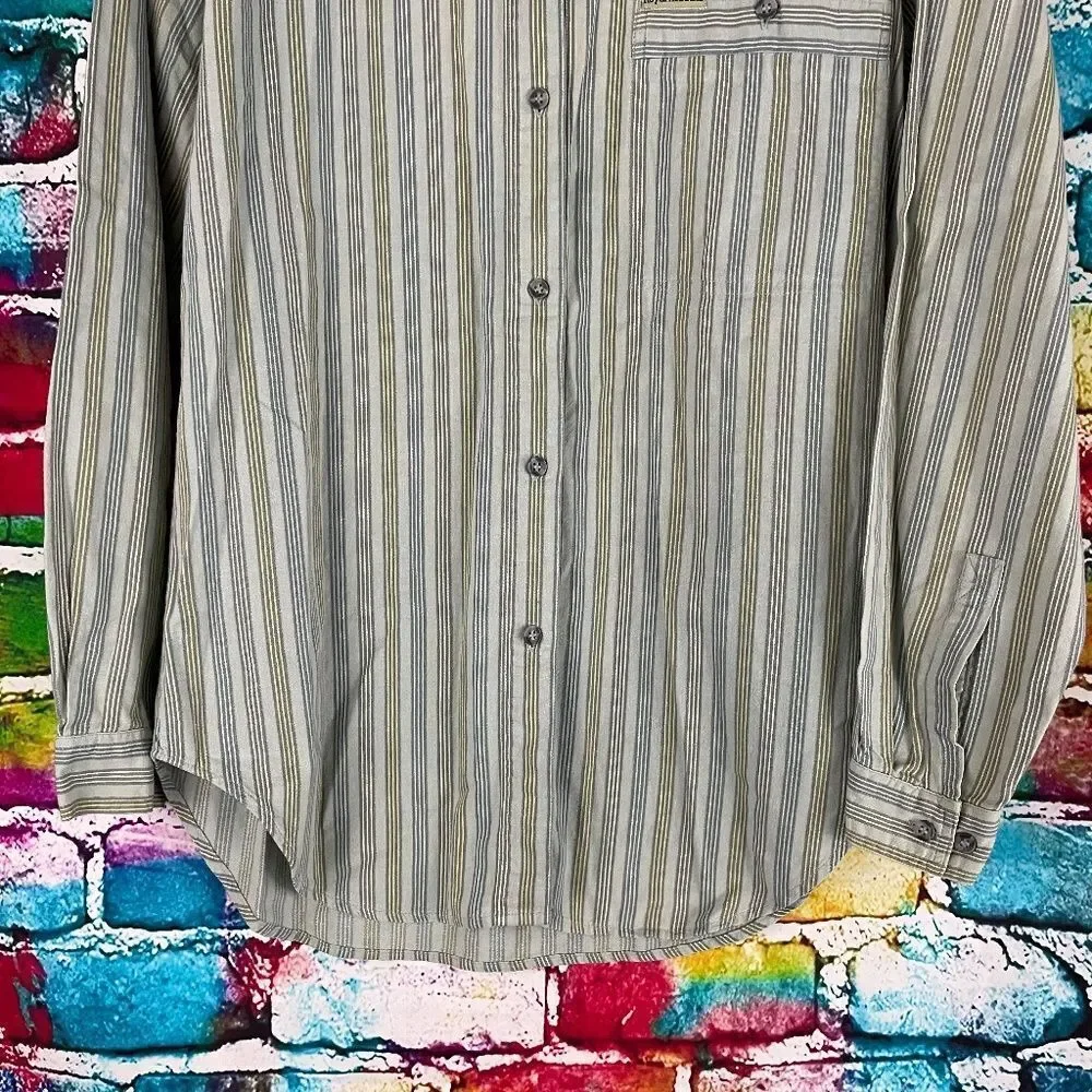 Royal Robbins Striped Long sleeve Button Front Shirt size Medium - Picture 5 of 9